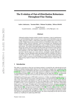 The Evolution of Out-of-Distribution Robustness Throughout Fine-Tuning