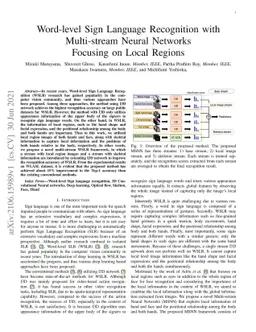 Word-level Sign Language Recognition with Multi-stream Neural Networks
  Focusing on Local Regions