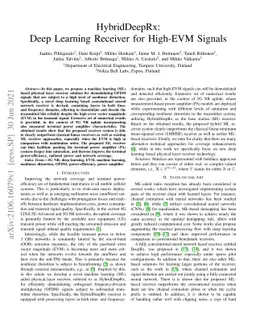HybridDeepRx: Deep Learning Receiver for High-EVM Signals