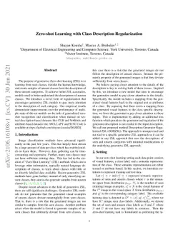 Zero-shot Learning with Class Description Regularization