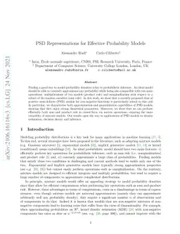 PSD Representations for Effective Probability Models