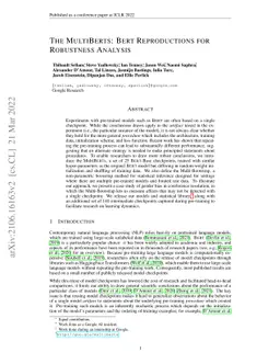 The MultiBERTs: BERT Reproductions for Robustness Analysis