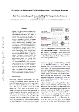 Revisiting the Primacy of English in Zero-shot Cross-lingual Transfer