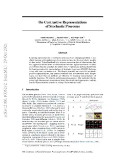 On Contrastive Representations of Stochastic Processes