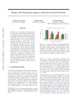 Being a Bit Frequentist Improves Bayesian Neural Networks