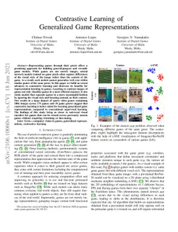 Contrastive Learning of Generalized Game Representations