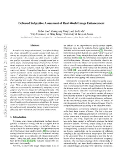 Debiased Subjective Assessment of Real-World Image Enhancement