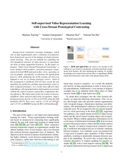 Self-supervised Video Representation Learning with Cross-Stream
  Prototypical Contrasting