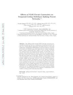 Effects of VLSI Circuit Constraints on Temporal-Coding Multilayer
  Spiking Neural Networks