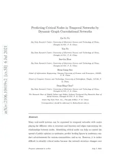 Predicting Critical Nodes in Temporal Networks by Dynamic Graph
  Convolutional Networks