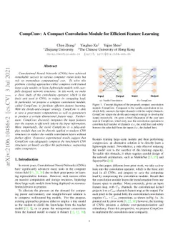CompConv: A Compact Convolution Module for Efficient Feature Learning