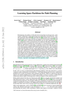 Learning Space Partitions for Path Planning