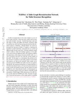 TGRNet: A Table Graph Reconstruction Network for Table Structure
  Recognition