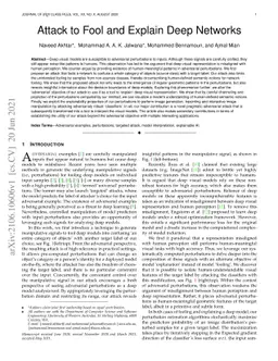 Attack to Fool and Explain Deep Networks