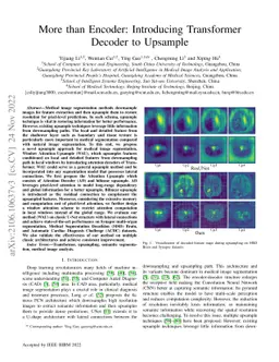 More than Encoder: Introducing Transformer Decoder to Upsample