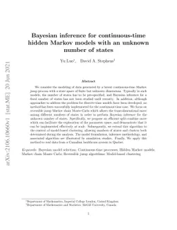 Bayesian inference for continuous-time hidden Markov models with an
  unknown number of states
