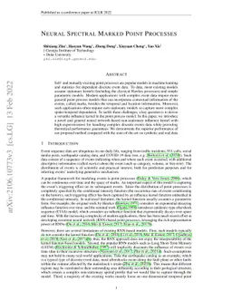 Neural Spectral Marked Point Processes