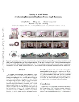 Moving in a 360 World: Synthesizing Panoramic Parallaxes from a Single
  Panorama