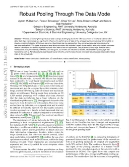 Robust Pooling through the Data Mode