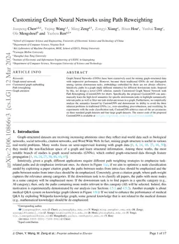 Customizing Graph Neural Networks using Path Reweighting