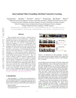 Interventional Video Grounding with Dual Contrastive Learning