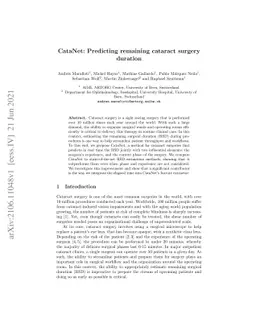 CataNet: Predicting remaining cataract surgery duration