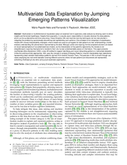 Multivariate Data Explanation by Jumping Emerging Patterns Visualization