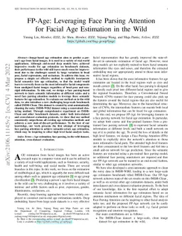 FP-Age: Leveraging Face Parsing Attention for Facial Age Estimation in
  the Wild