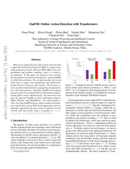 OadTR: Online Action Detection with Transformers