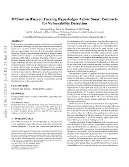 HFContractFuzzer: Fuzzing Hyperledger Fabric Smart Contracts for
  Vulnerability Detection