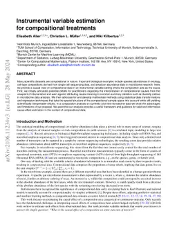 Instrumental Variable Estimation for Compositional Treatments