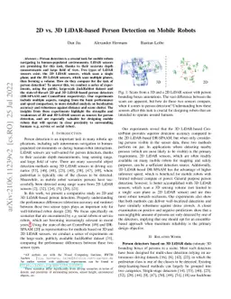 2D vs. 3D LiDAR-based Person Detection on Mobile Robots