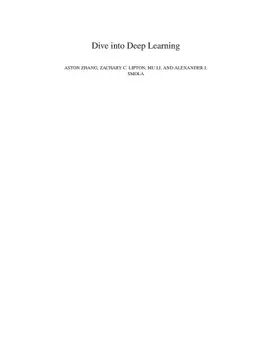 Dive into Deep Learning