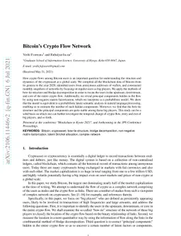Bitcoin's Crypto Flow Network
