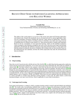 Recent Deep Semi-supervised Learning Approaches and Related Works