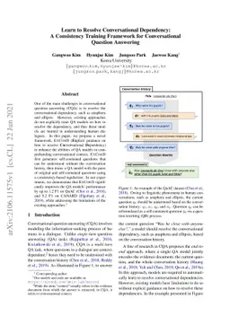 Learn to Resolve Conversational Dependency: A Consistency Training
  Framework for Conversational Question Answering