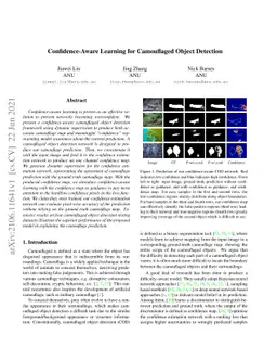 Confidence-Aware Learning for Camouflaged Object Detection
