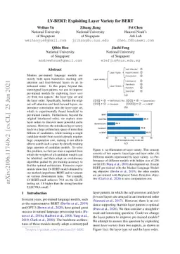 LV-BERT: Exploiting Layer Variety for BERT