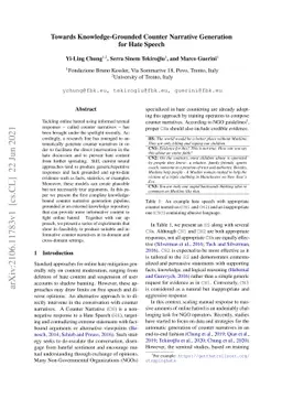 Towards Knowledge-Grounded Counter Narrative Generation for Hate Speech