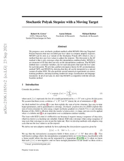 Stochastic Polyak Stepsize with a Moving Target
