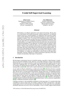 Credal Self-Supervised Learning
