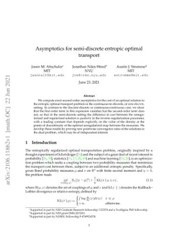 Asymptotics for semi-discrete entropic optimal transport