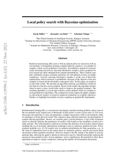 Local policy search with Bayesian optimization