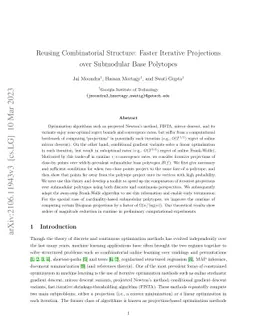 Reusing Combinatorial Structure: Faster Iterative Projections over
  Submodular Base Polytopes