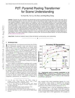 P2T: Pyramid Pooling Transformer for Scene Understanding