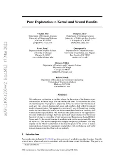 Pure Exploration in Kernel and Neural Bandits