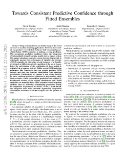 Towards Consistent Predictive Confidence through Fitted Ensembles