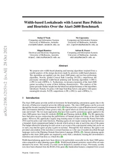 Width-based Lookaheads with Learnt Base Policies and Heuristics Over the
  Atari-2600 Benchmark