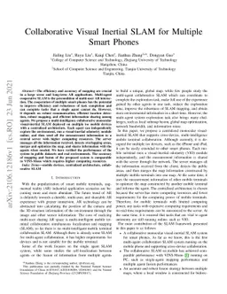 Collaborative Visual Inertial SLAM for Multiple Smart Phones
