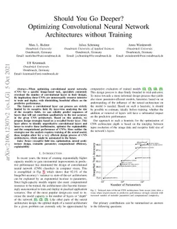 Should You Go Deeper? Optimizing Convolutional Neural Network
  Architectures without Training by Receptive Field Analysis
